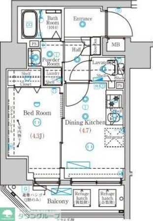 MIND両国の物件間取画像